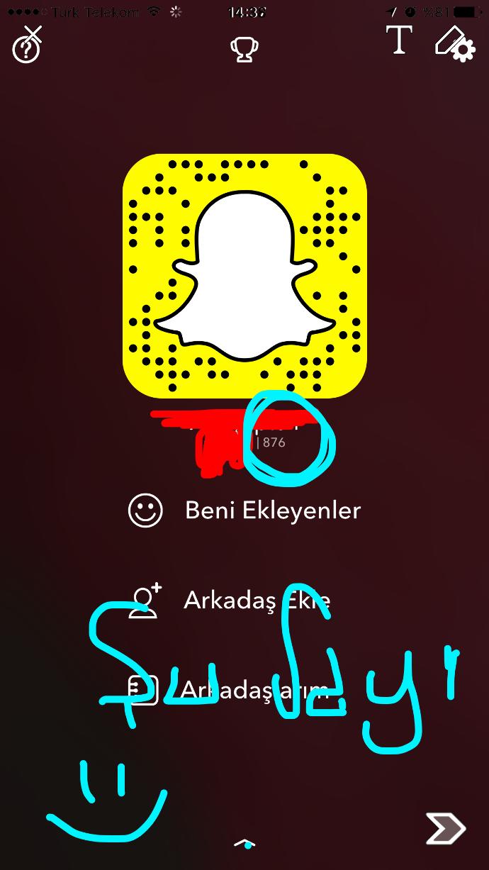 Yahu bu snapchat de kulanıcı adımın yanındaki sayı neyi ifade ediyor ??