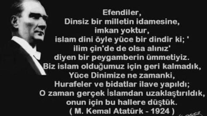 Ulu Önderimiz Mustafa Kemal Atatürk'ü neden bazı kişiler dinsizlikle suçluyor?