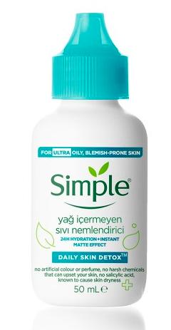 Simple yağsız nemlendirici