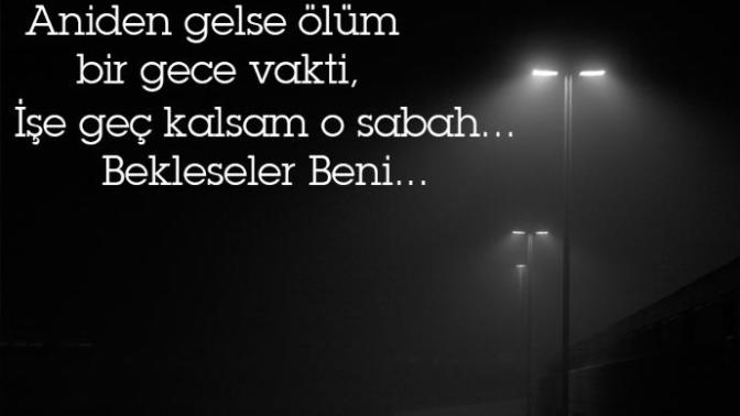 Ani Gelen Ölüm... Ne Dersiniz?