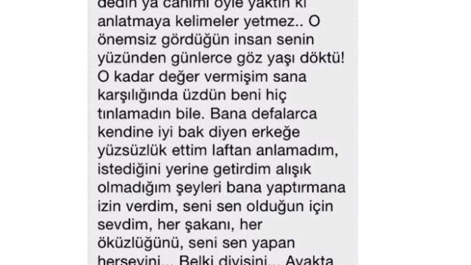 Bu ayrılık mesajı size gönderilseydi ne hissederdiniz?