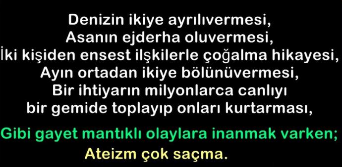 Ateizm sizce saçma mı?