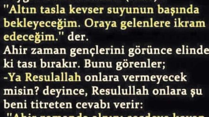 Allah ın rahmeti ve bereketi üzerinize olsun. Bu hadis i şerifi okudunuzmu?
