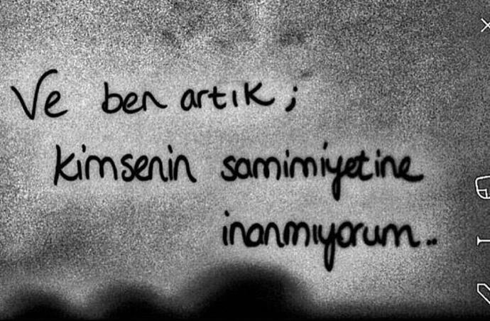 İnsanların samimiyetine inanıyor musunuz?