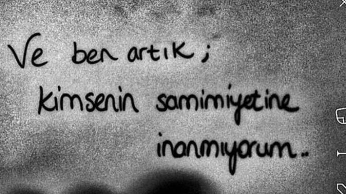İnsanların samimiyetine inanıyor musunuz?