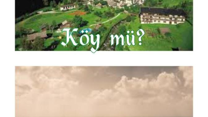 Köy mü? Şehir mi?