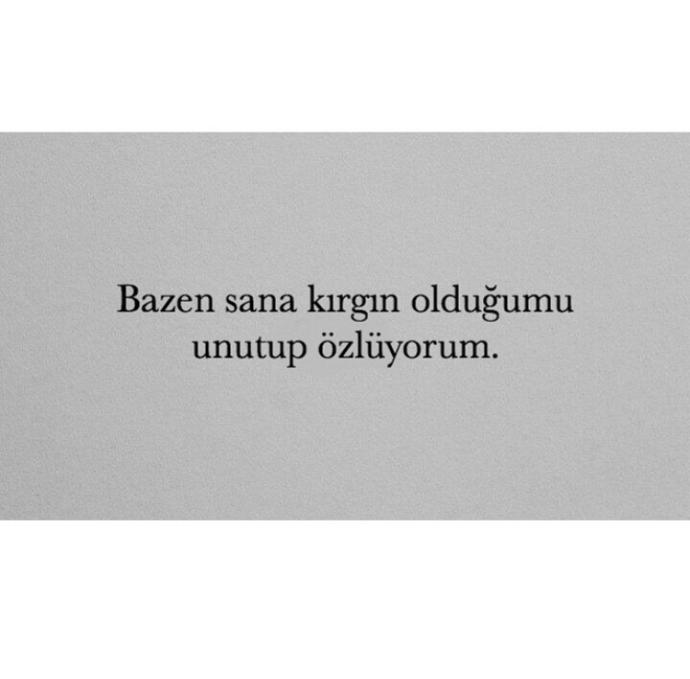 Özlediginiz biri var mi? Benim var deli gibi özledigim..?