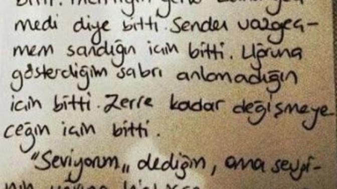 Sizin ilişkiniz neden bitti?