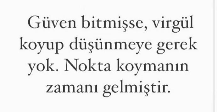 Güven bittiği zaman her şey biter mi?