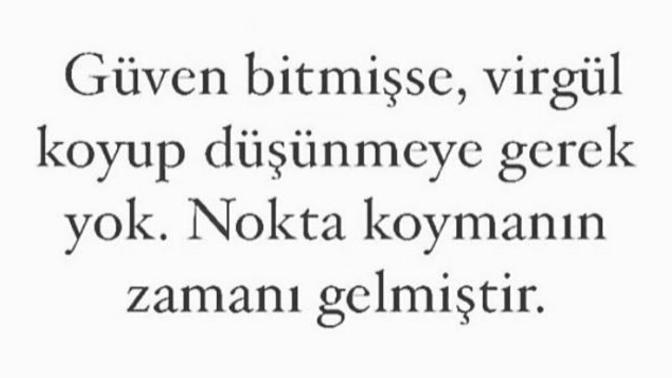 Güven bittiği zaman her şey biter mi?