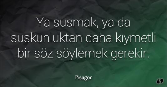 Suskunluk neyi ifade ediyor senin için?
