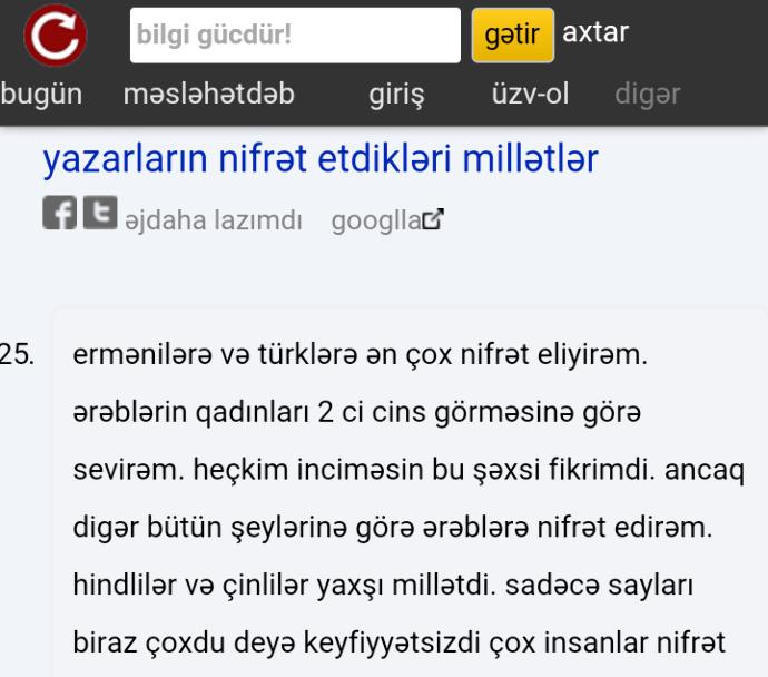 Azeriler Türklerden neden nefret eder?