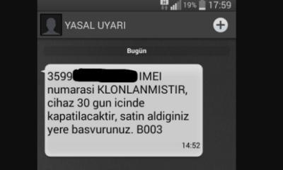 yasal uyarı imei