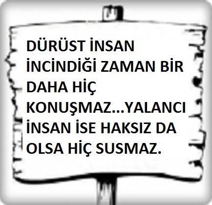 Sizce dürüst insan kimdir?