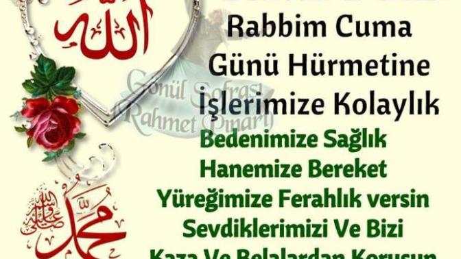 Allah ın rahmeti ve bereketi üzerinize olsun. Cuma duası ettinizmi?