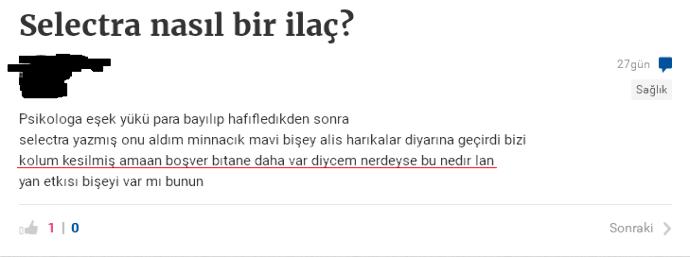 Şimdi ben 'Selectra' kullansam hiçbir şey umrumda olmayacak mı? Bu arkadaşlar gibi mi olacağım ne olacak :D (Resimli) ?