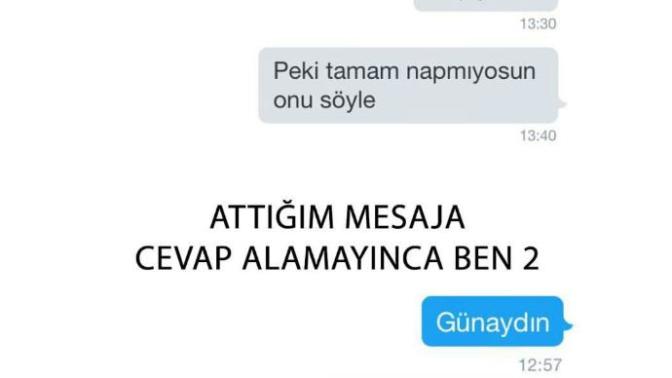 Attığınız mesaja cevap alamayınca ne yapıyorsunuz (RESİMLİ)?