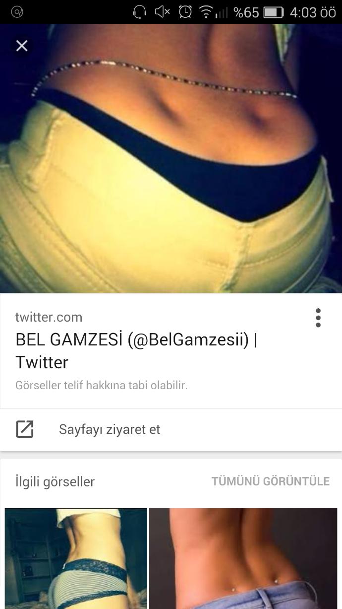 ~~Bel gamzeniz ?
