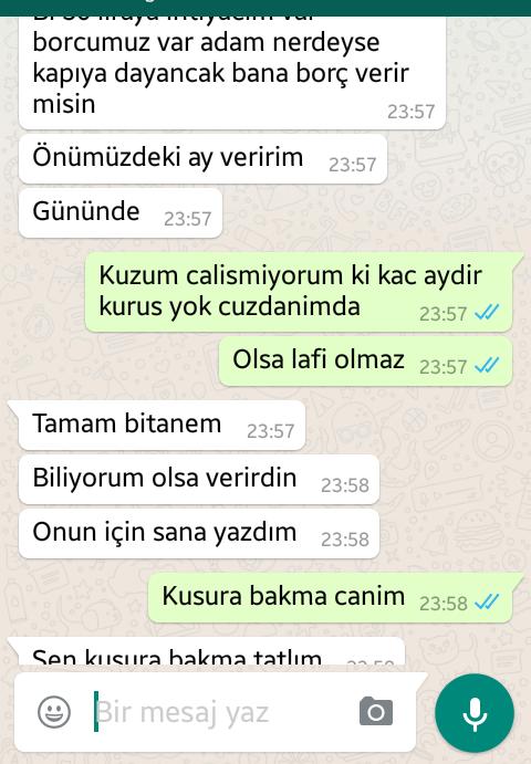 Borç istedi iyi demis miyim sizce?