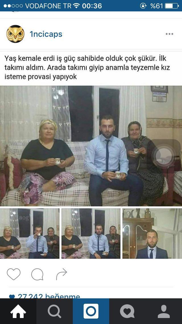 Kız isteme provası yapıyor musunuz?