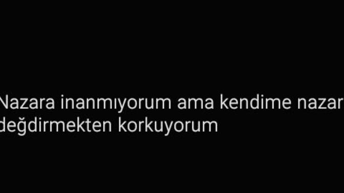 Nazara inanıyor musunuz?