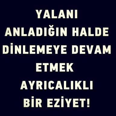 Karşı tarafın yalan söylediğini bile bile dinlemeye ve inanmış gibi yapmaya devam eder misiniz?