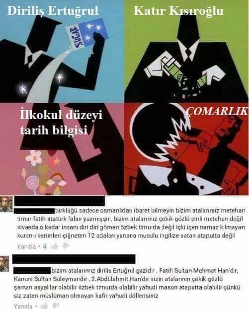 Sitedeki ilkokul tarih bilgisine sahip olan çomarlar hakkında ne dusunuyorsunuz ?