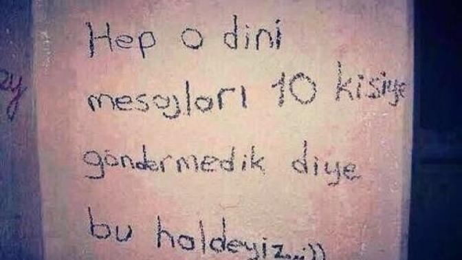Siz hiç o dini mesajları 10 kişiye gönderdiniz mi😂😂?
