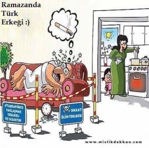 Ramazanda Türk Erkeği eşine yardım edermi. Yoksa erkekler Karikatürde Anlatıldığı gibimi. Katılıyormusunuz?