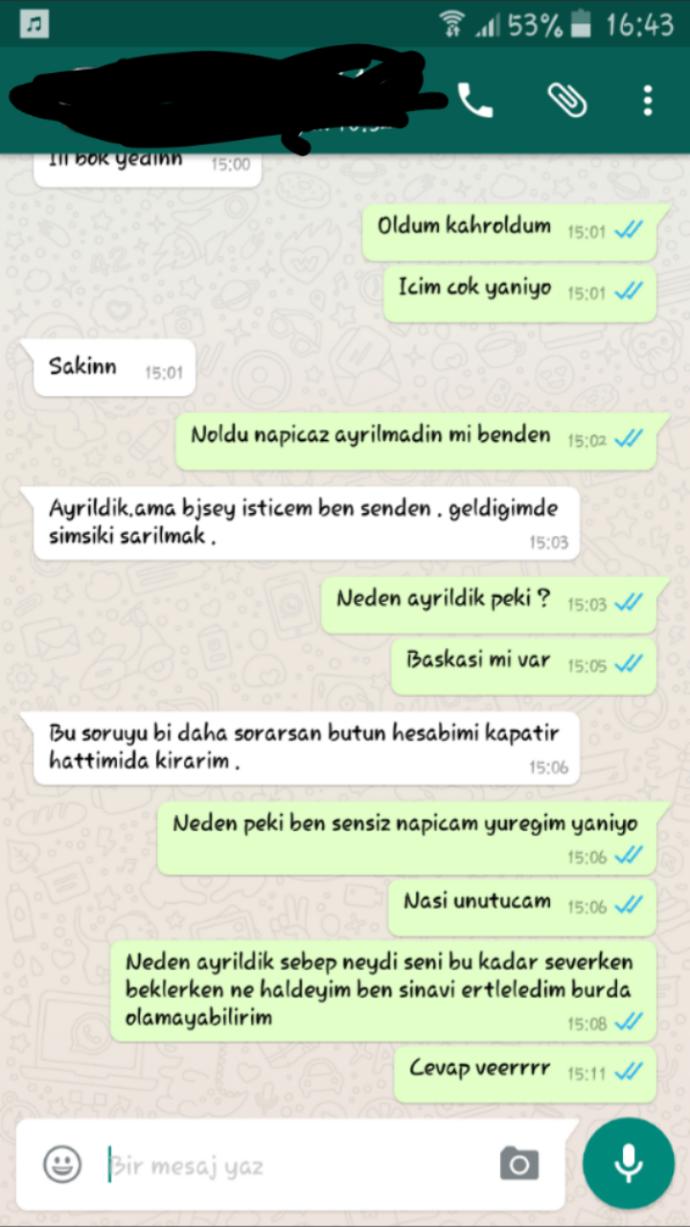 Kızlar, cok uzgunum napcam 😔😔😔?