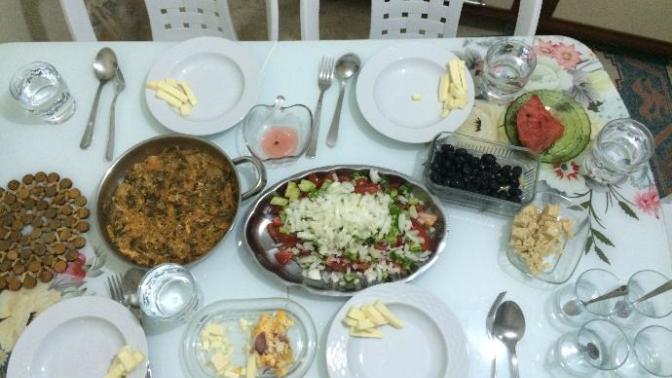 Mütevazi sahur sofrası, ben hazırladım Nasıl?