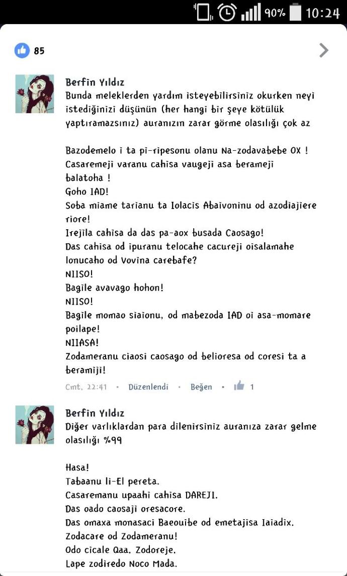 Fikri ya da bilgisi olan bakabilir mi (paranormal) ?