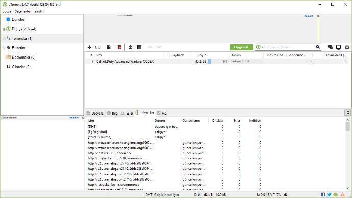 utorrent indiriliyor hatası var yardım edermisiniz?