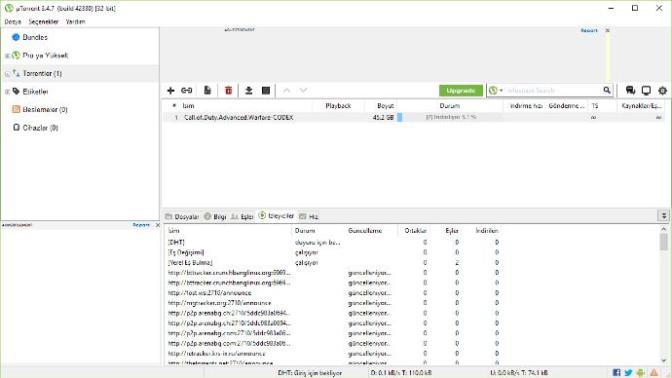 Utorrent indiriliyor hatası var yardım edermisiniz?