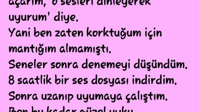 Amaçsız bir soru. Gök gürültüsü veya yağmur sesleriyle uyumayı sever misiniz?