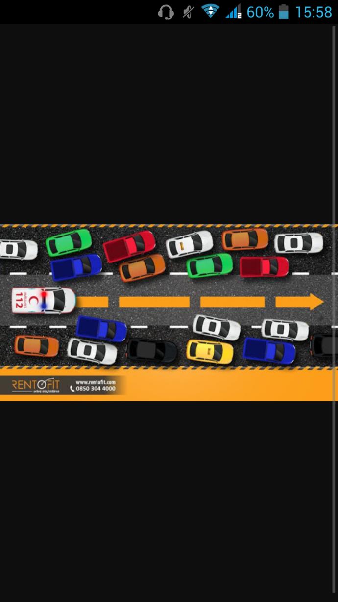 Ambulansa yol vermede fermuar sistemini biliyor musunuz ?