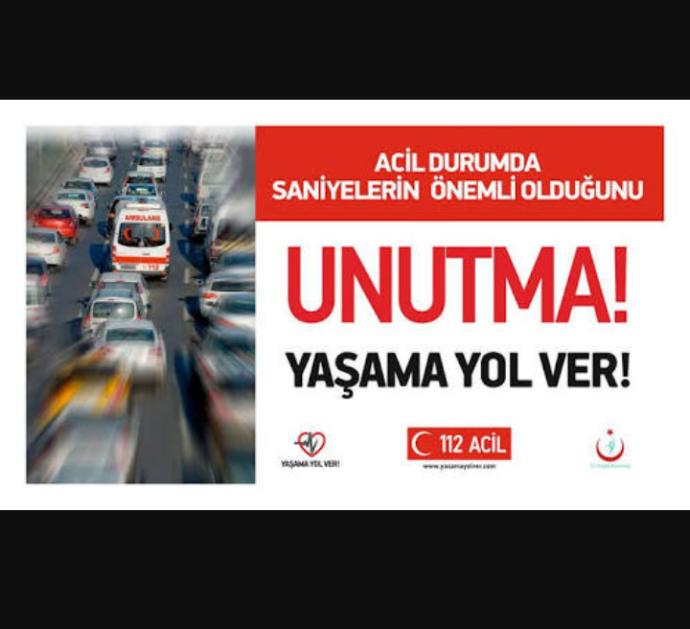Ambulansa yol vermede fermuar sistemini biliyor musunuz?
