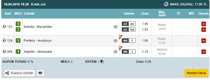 İddaa dan anlayan bakabilir mi?
