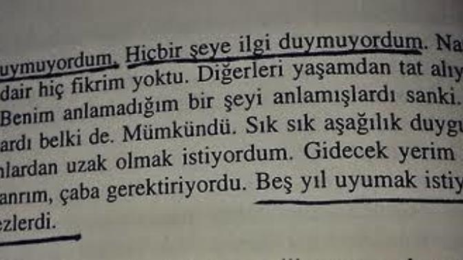 Kitap okurken beğendiğiniz yerin altını çizer misiniz?