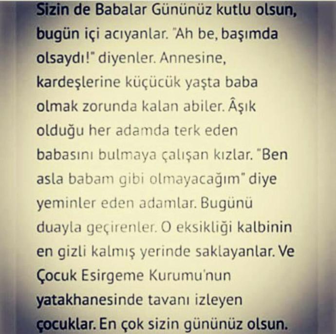 Benim gibi babası hayatta olmayanlar var mı aramızda, bugünü nasıl geçirmeyi planlıyorsunuz? 😢
