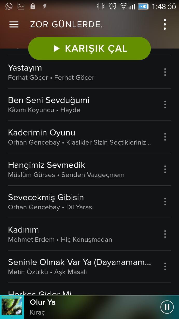Buyrun playlistim... Önerileriniz var mı?