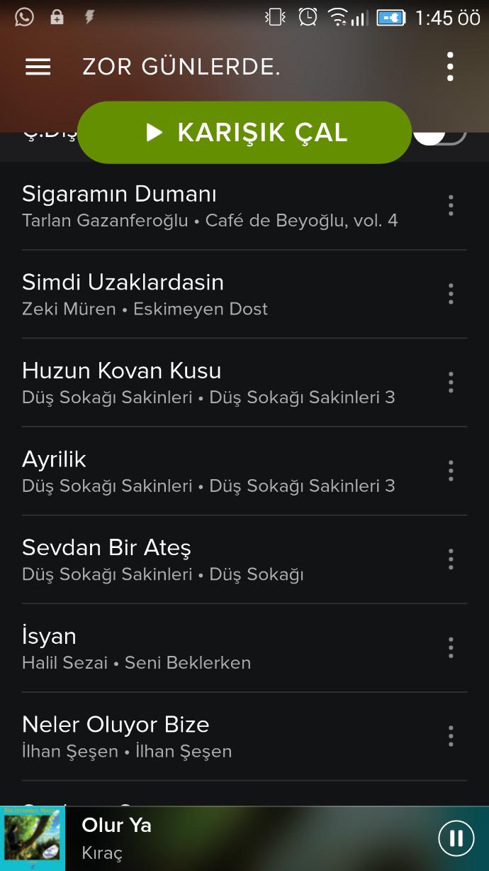 Buyrun playlistim... Önerileriniz var mı?
