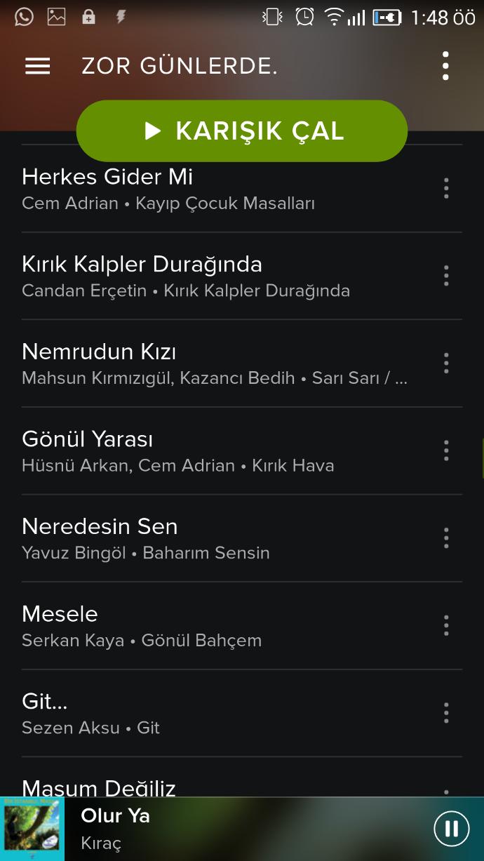 Buyrun playlistim... Önerileriniz var mı?