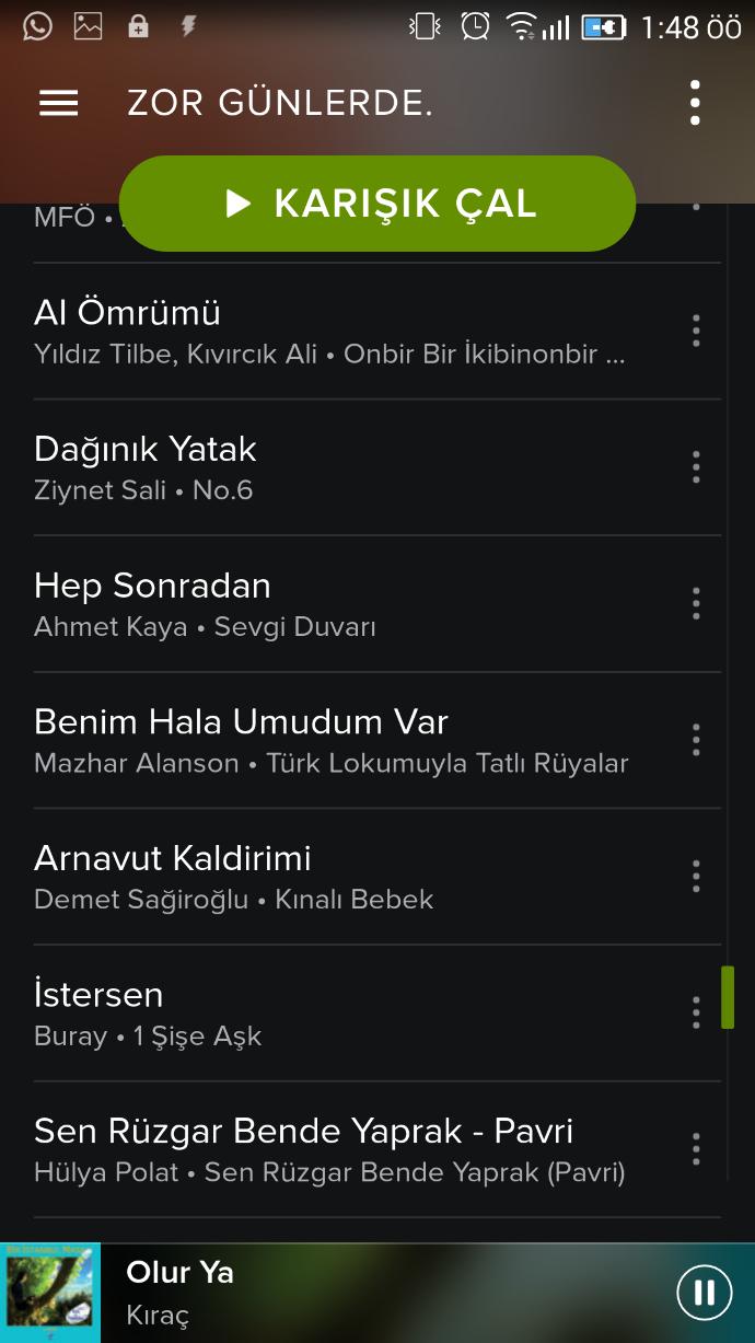Buyrun playlistim... Önerileriniz var mı?