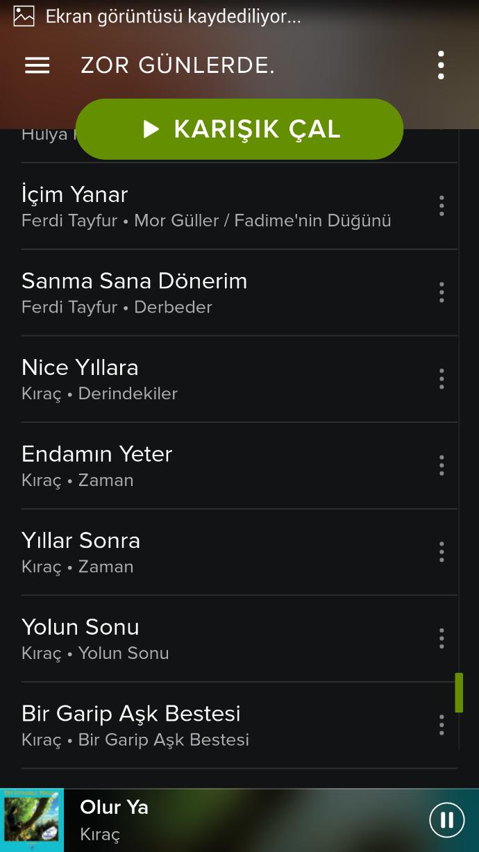 Buyrun playlistim... Önerileriniz var mı?