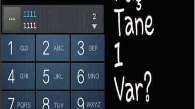Resimde kaç tane 1 var?