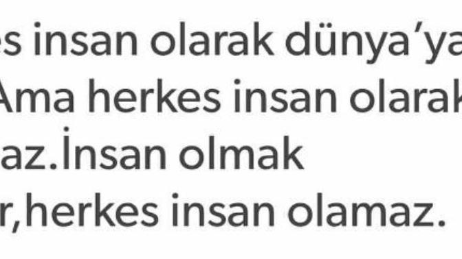İnsan olmak zor mu?