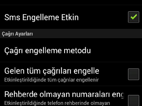 Çağrı engelleme