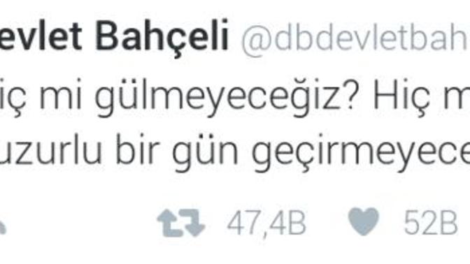 Hiç mi gülmeyeceğiz? Hiç mi mutlu ve huzurlu bir gün geçirmeyeceğiz?