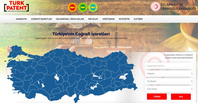 Coğrafi İşaretli Ürünler Sayfası